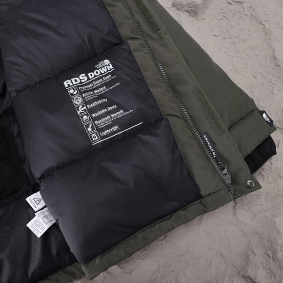 The North Face Dark Green Hooded Workwear Down Jacket - Picture 8 of 8